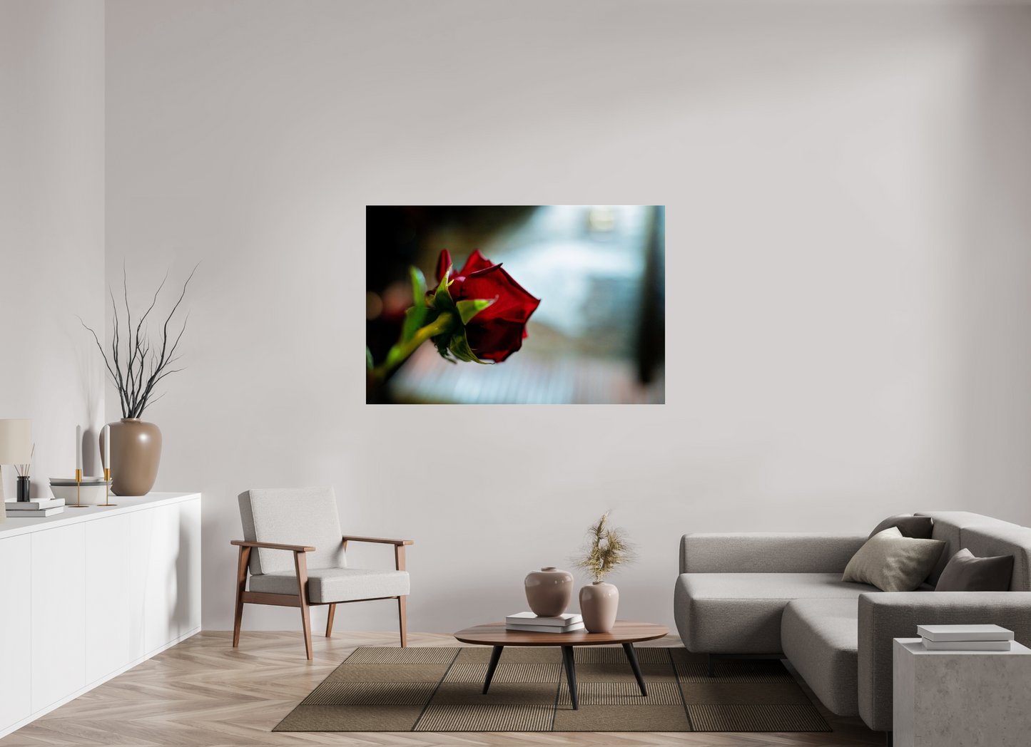 60 x 40″, Photo Print Under Acrylic Glass NYC Rose