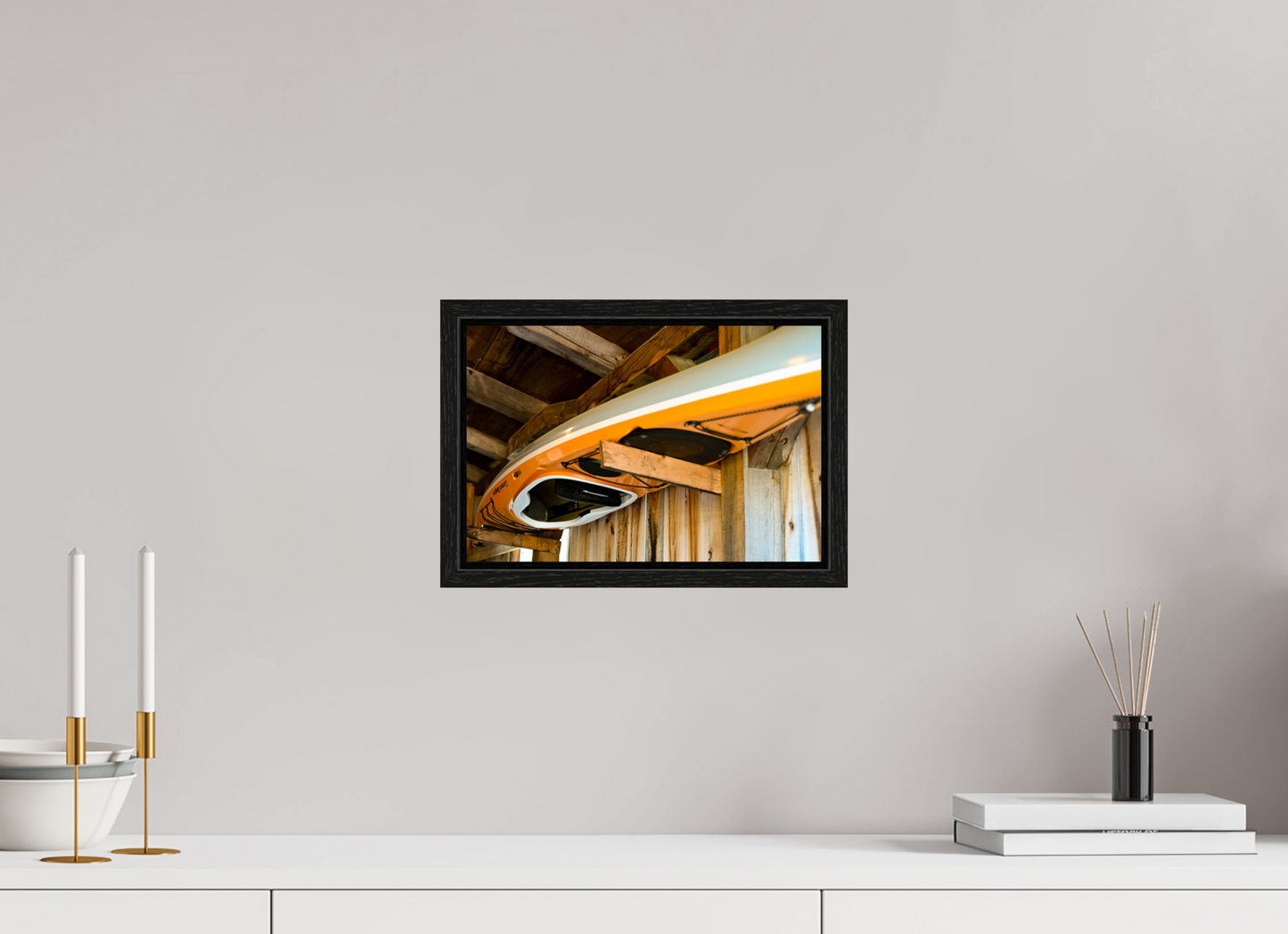 12 x 8″, Floater Frame Cabin Fever