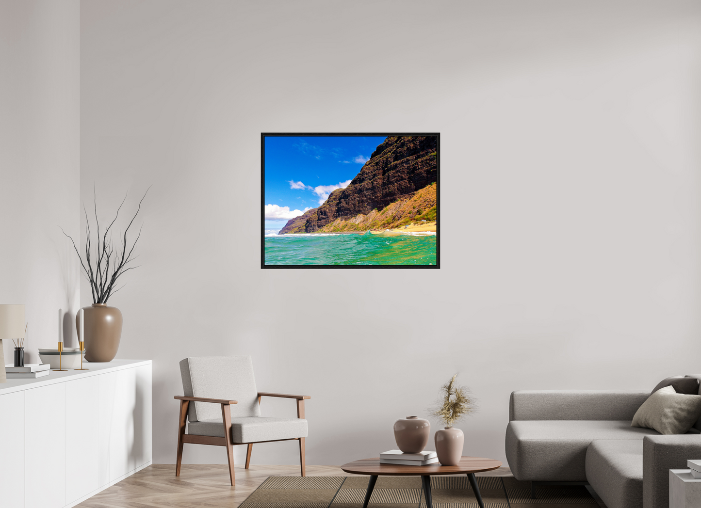 40 x 30″, Floater Frame Chilly Water