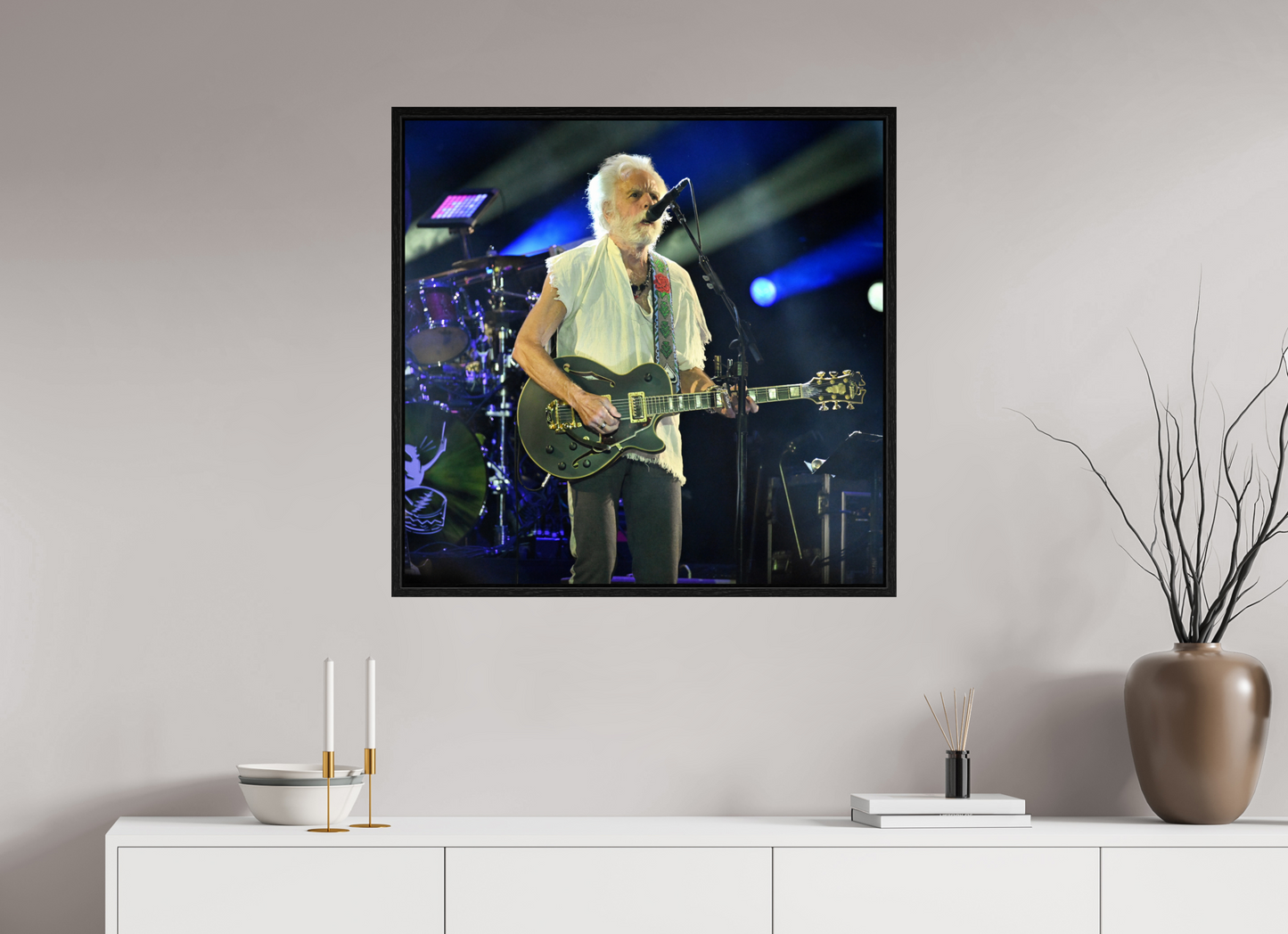 32 x 31″, Floater Frame Bobby Weir