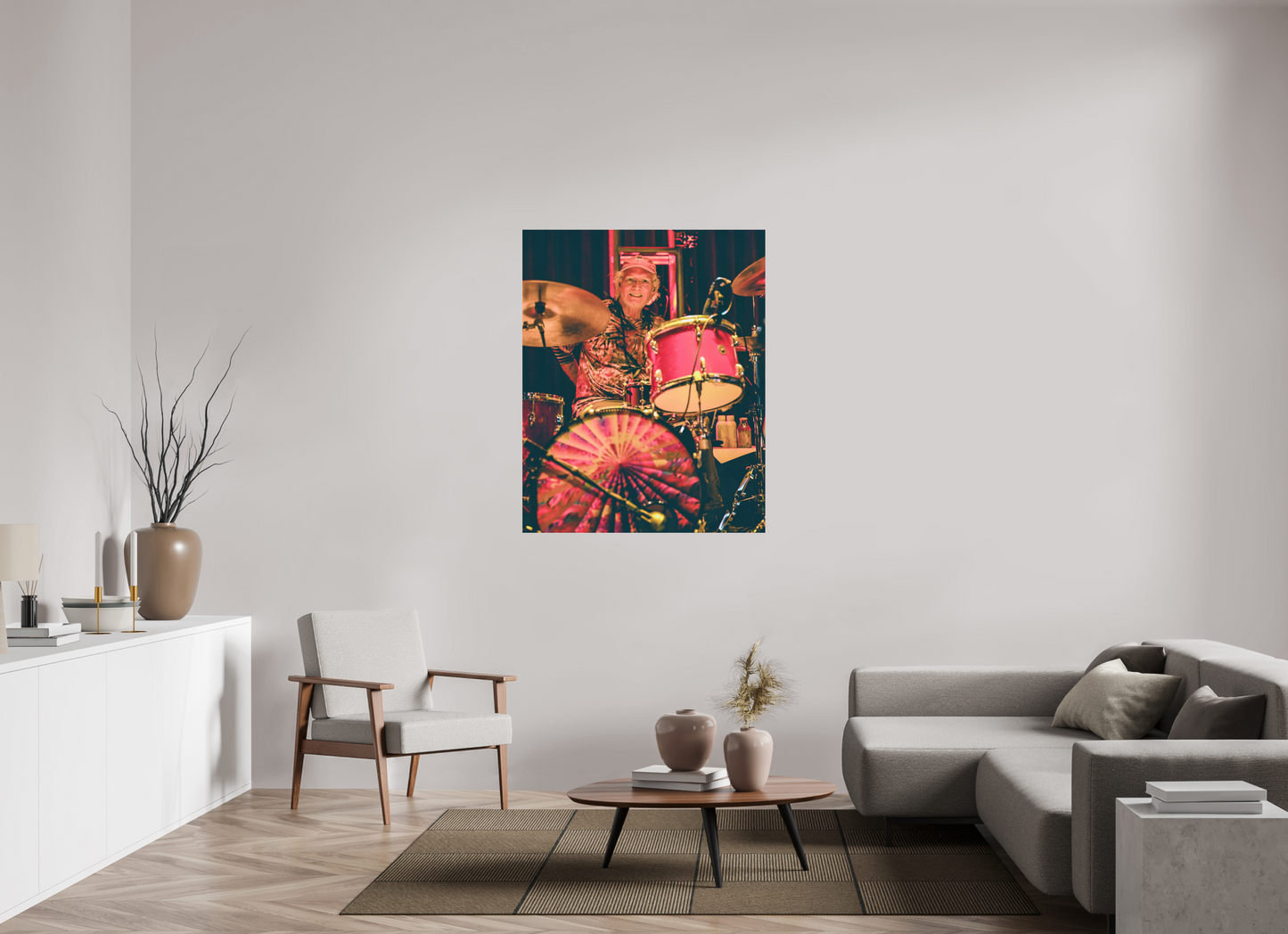 39 x 48.7″, Photo Print Under Acrylic Glass Bill Kreutzmann