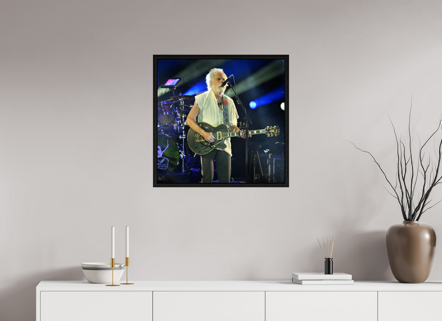 24.7 x 24″, Floater Frame Bobby Weir