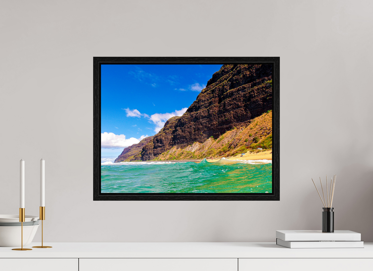 20 x 15″, Floater Frame Chilly Water
