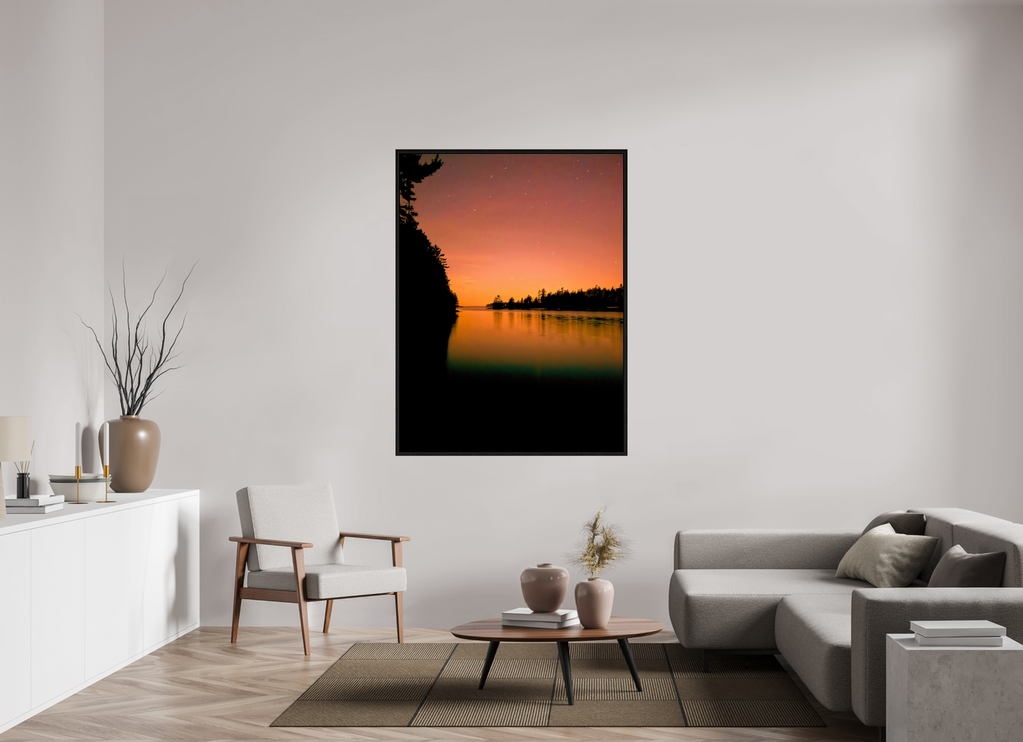 45 x 60″, Floater Frame Calm Me Down