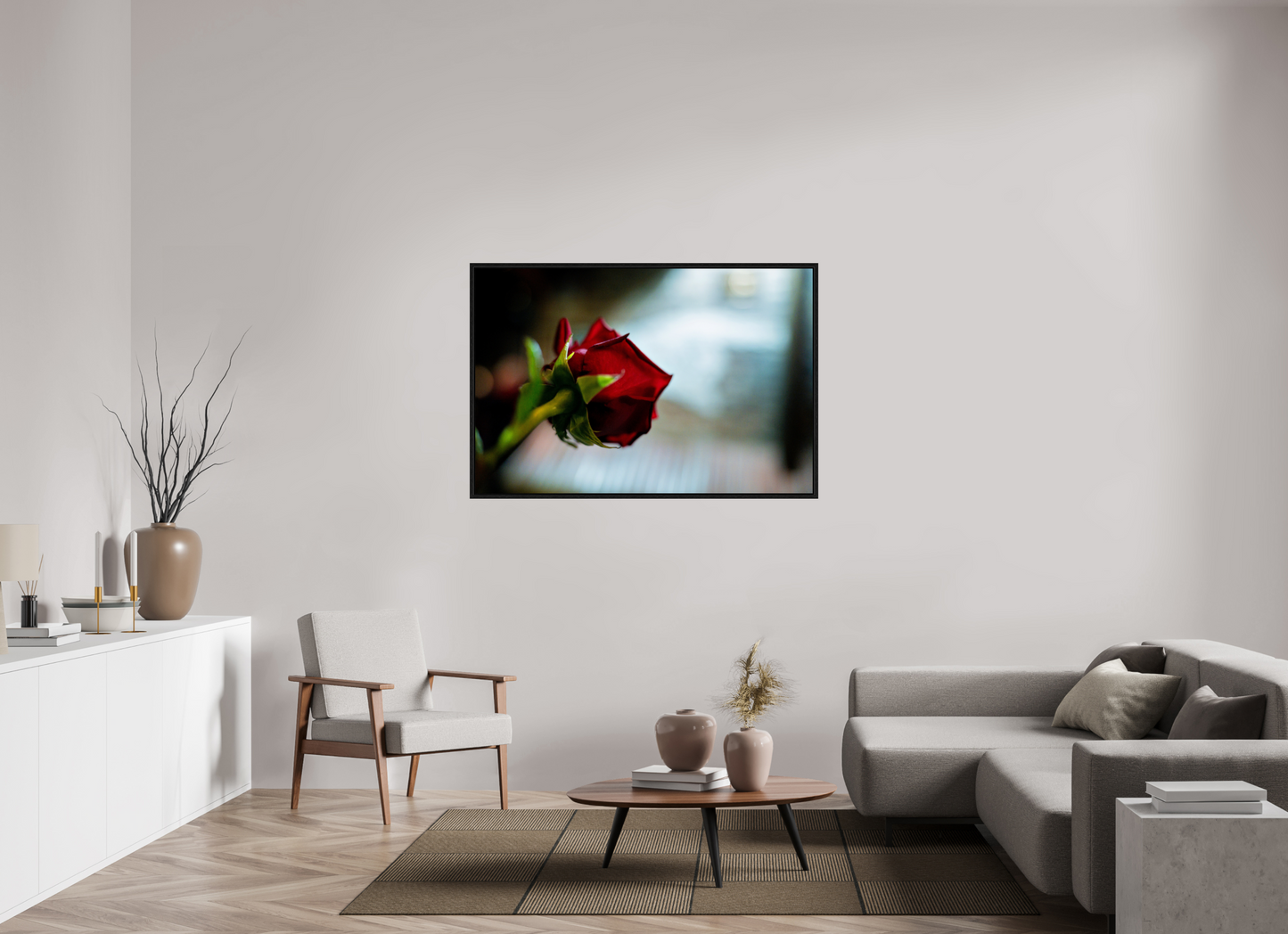 54 x 36″, Floater Frame NYC Rose