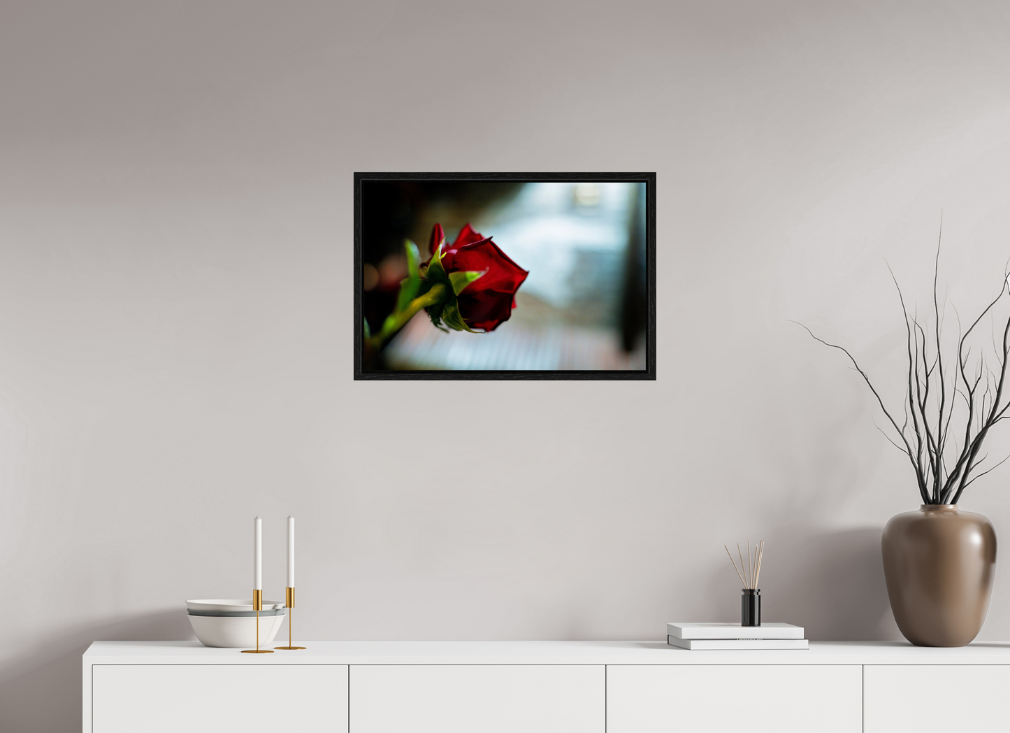 24 x 16″, Floater Frame NYC Rose