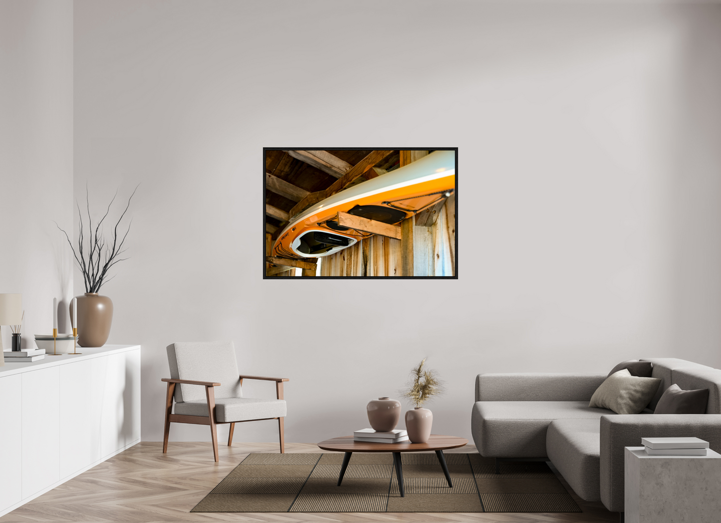 54 x 36″, Floater Frame Cabin Fever