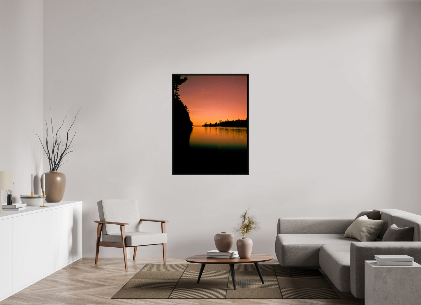 36 x 48″, Floater Frame Calm Me Down