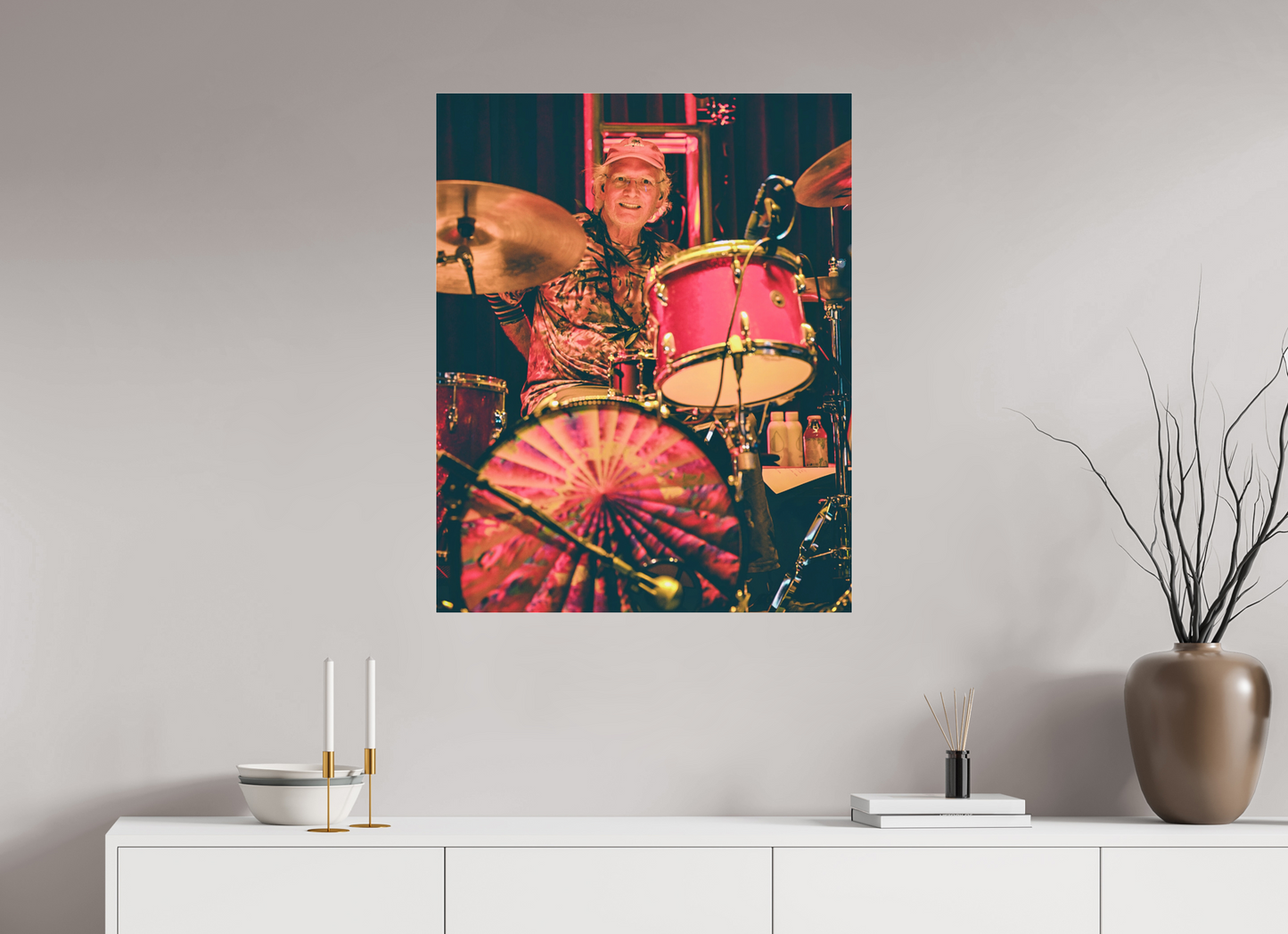 28 x 35″, Photo Print Under Acrylic Glass Bill Kreutzmann