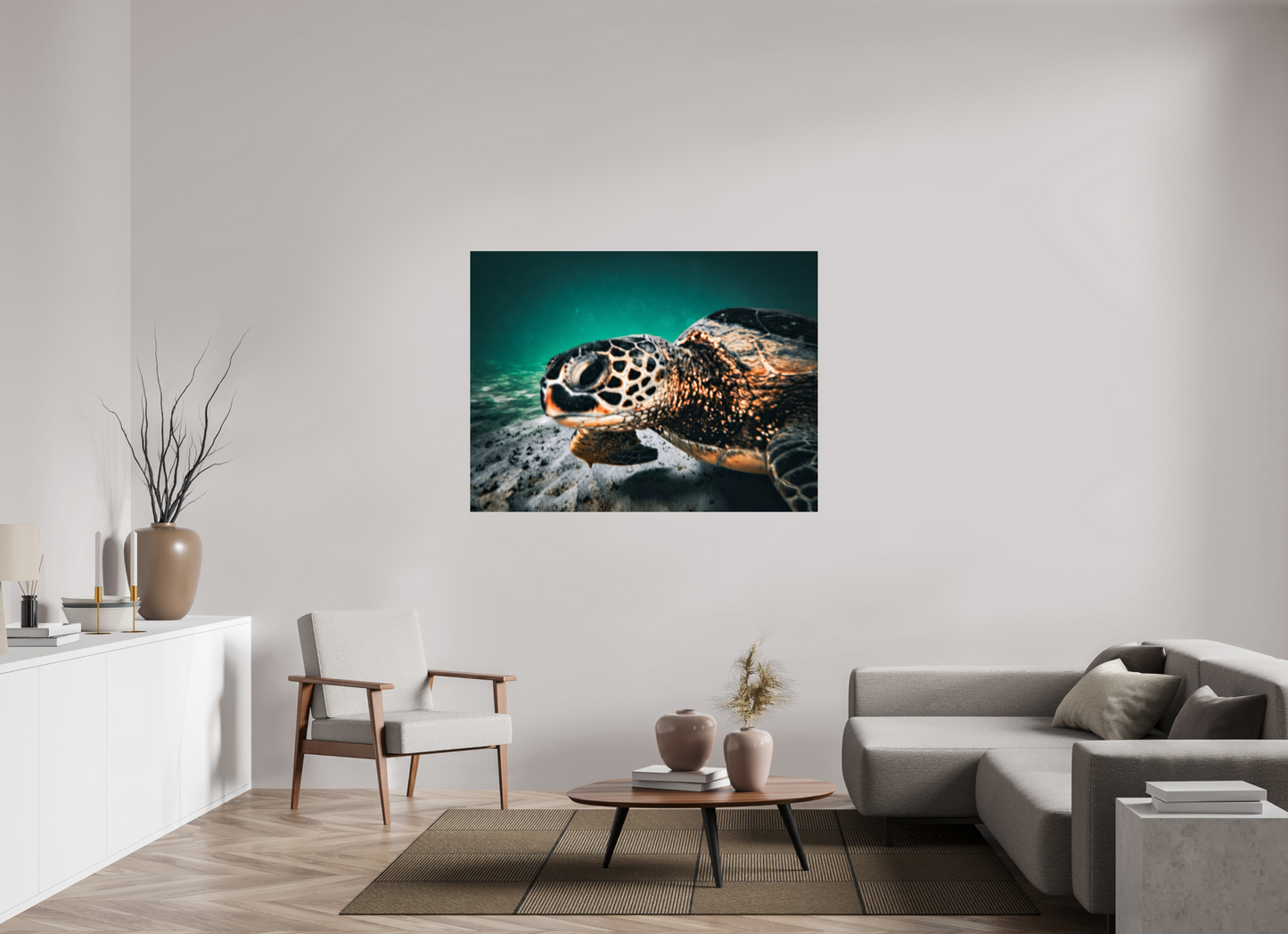 56 x 42″, Photo Print On Fuji Crystal DP II Hawaii Sea Turtle