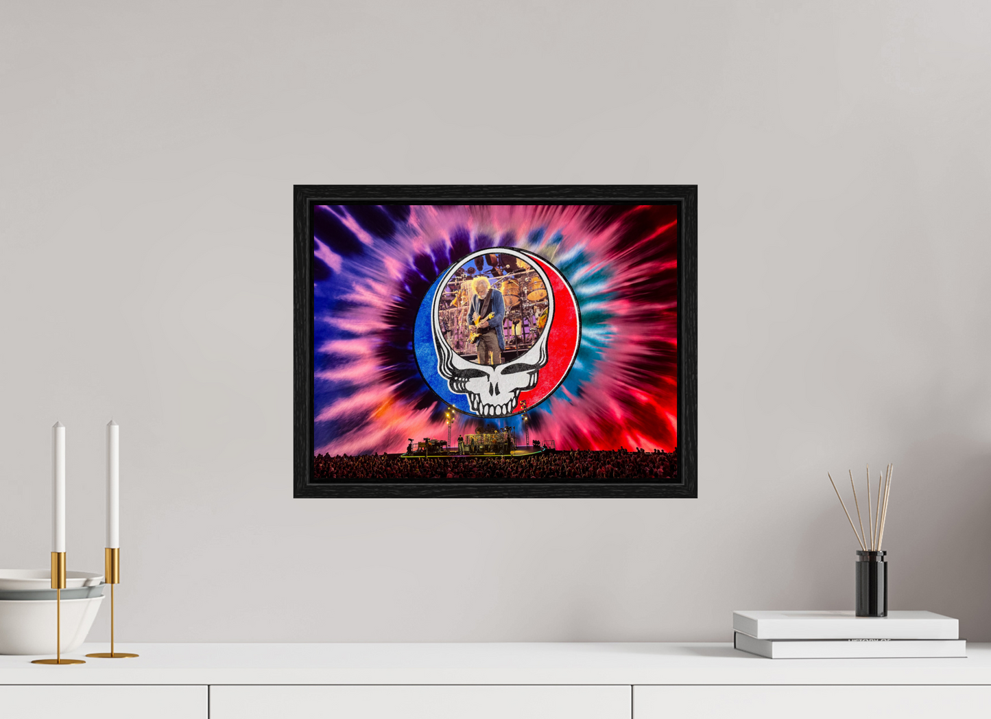 16 x 12″, Floater Frame Bob Weir at The Sphere