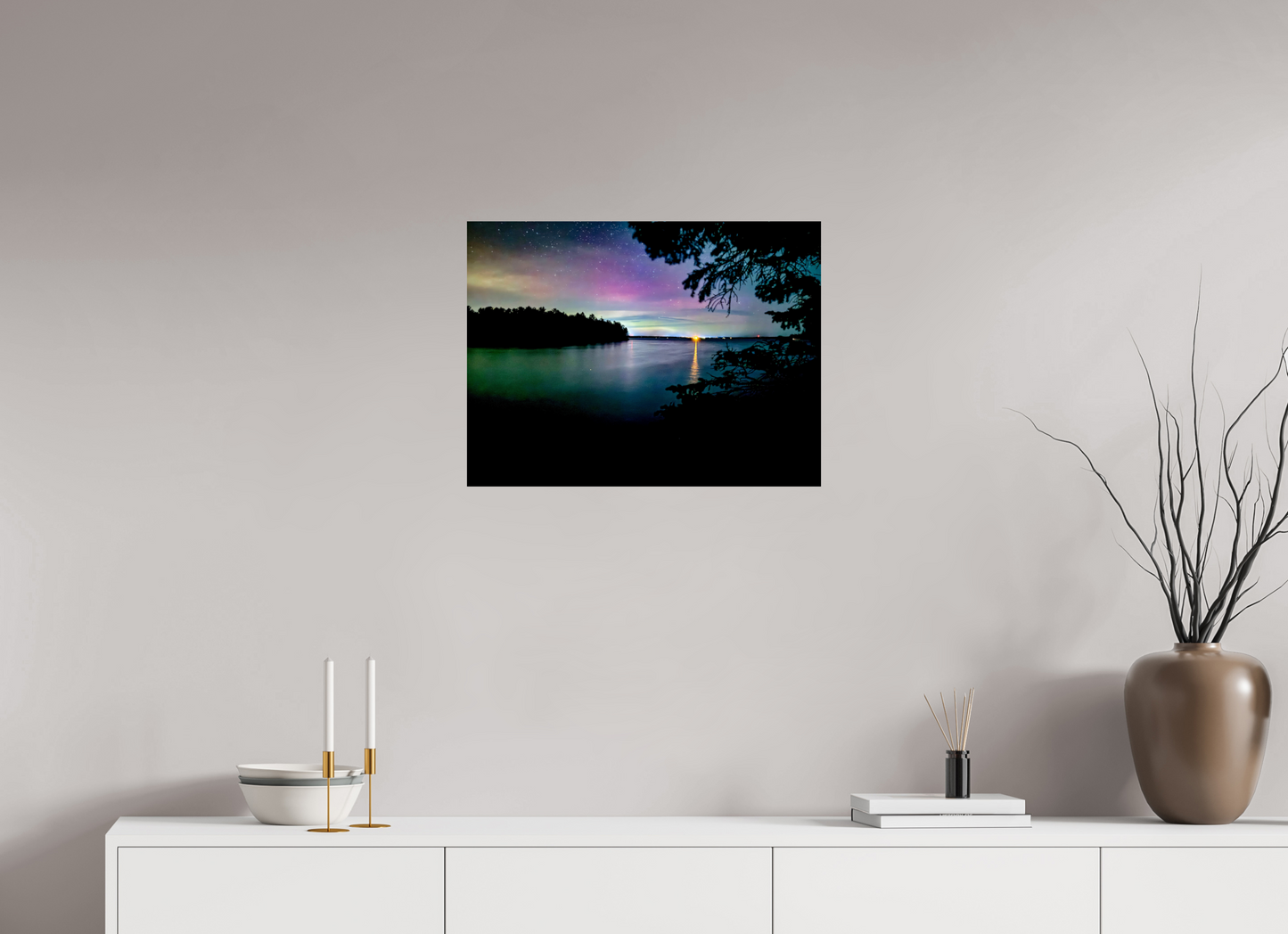 24 x 18″, Photo Print On Fuji Crystal DP II Northern Lights