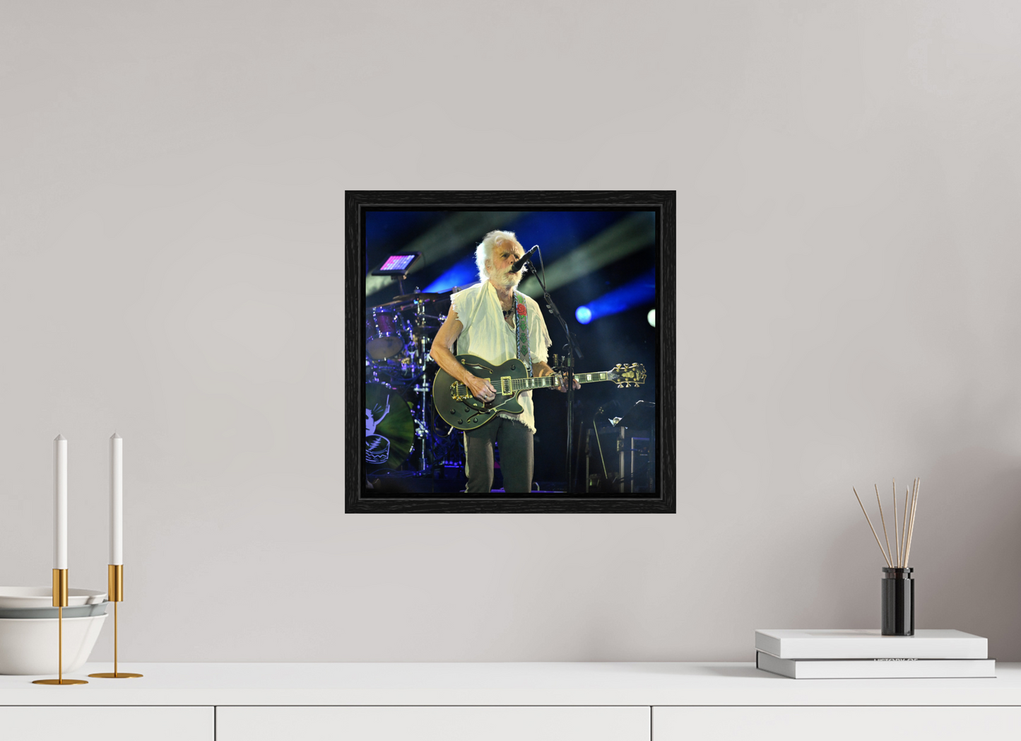 12.4 x 12″, Floater Frame Bobby Weir