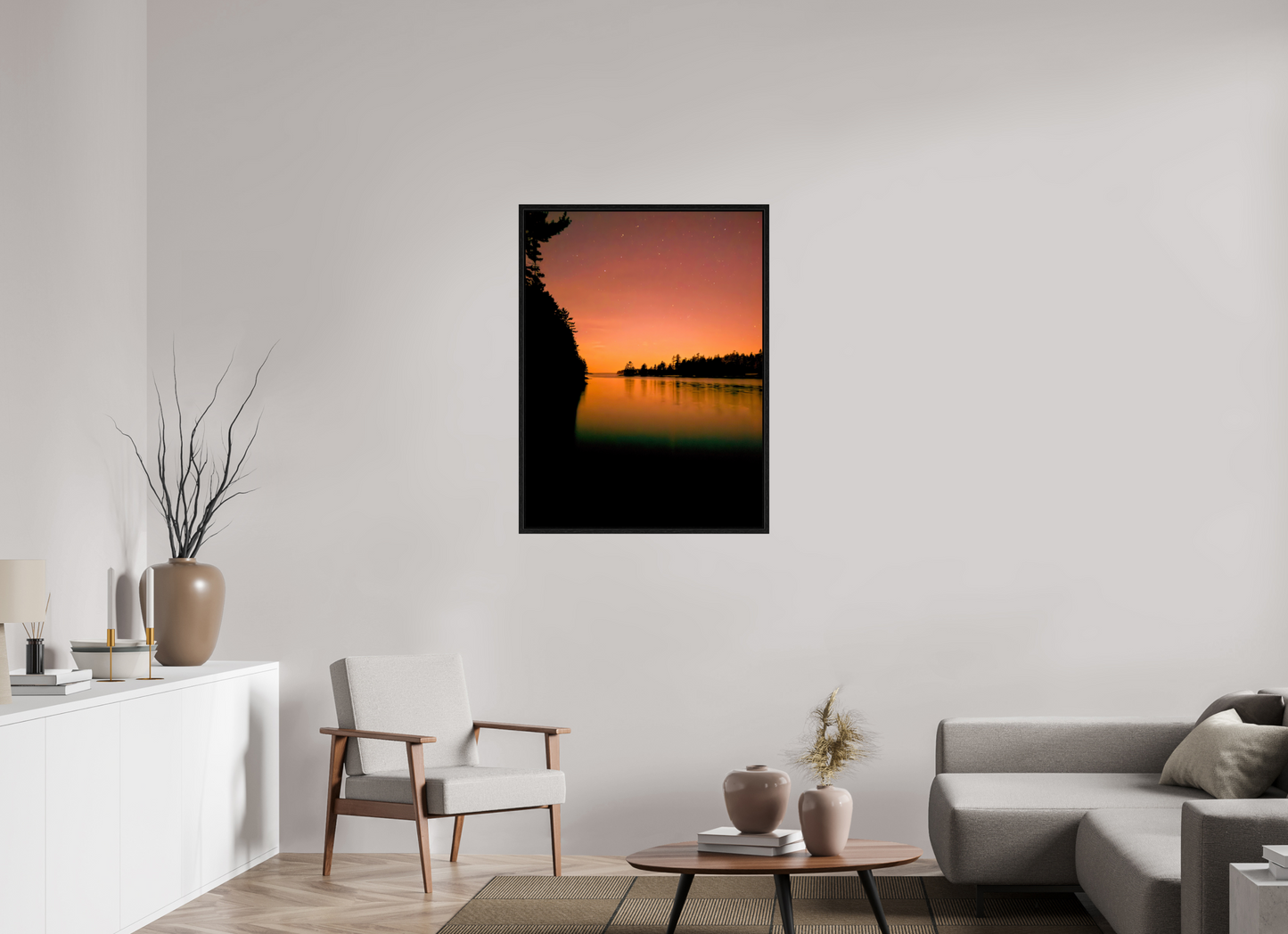 30 x 40″, Floater Frame Calm Me Down