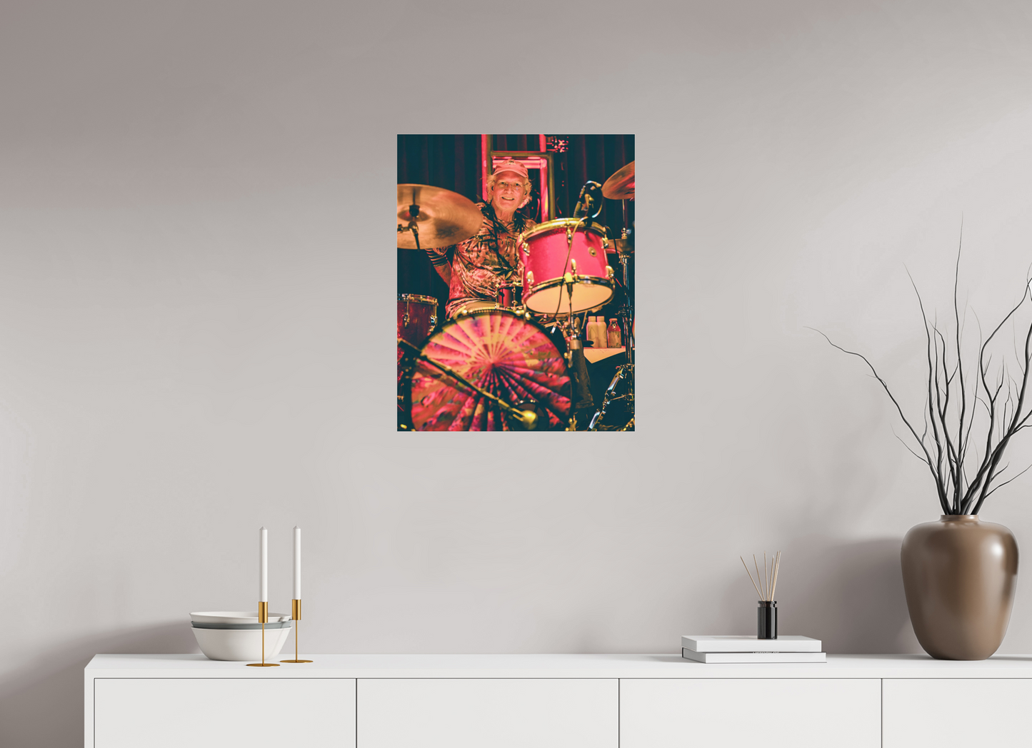 20 x 25″, Photo Print Under Acrylic Glass Bill Kreutzmann