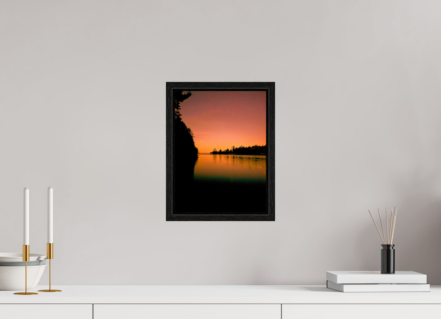 9 x 12″, Floater Frame Calm Me Down